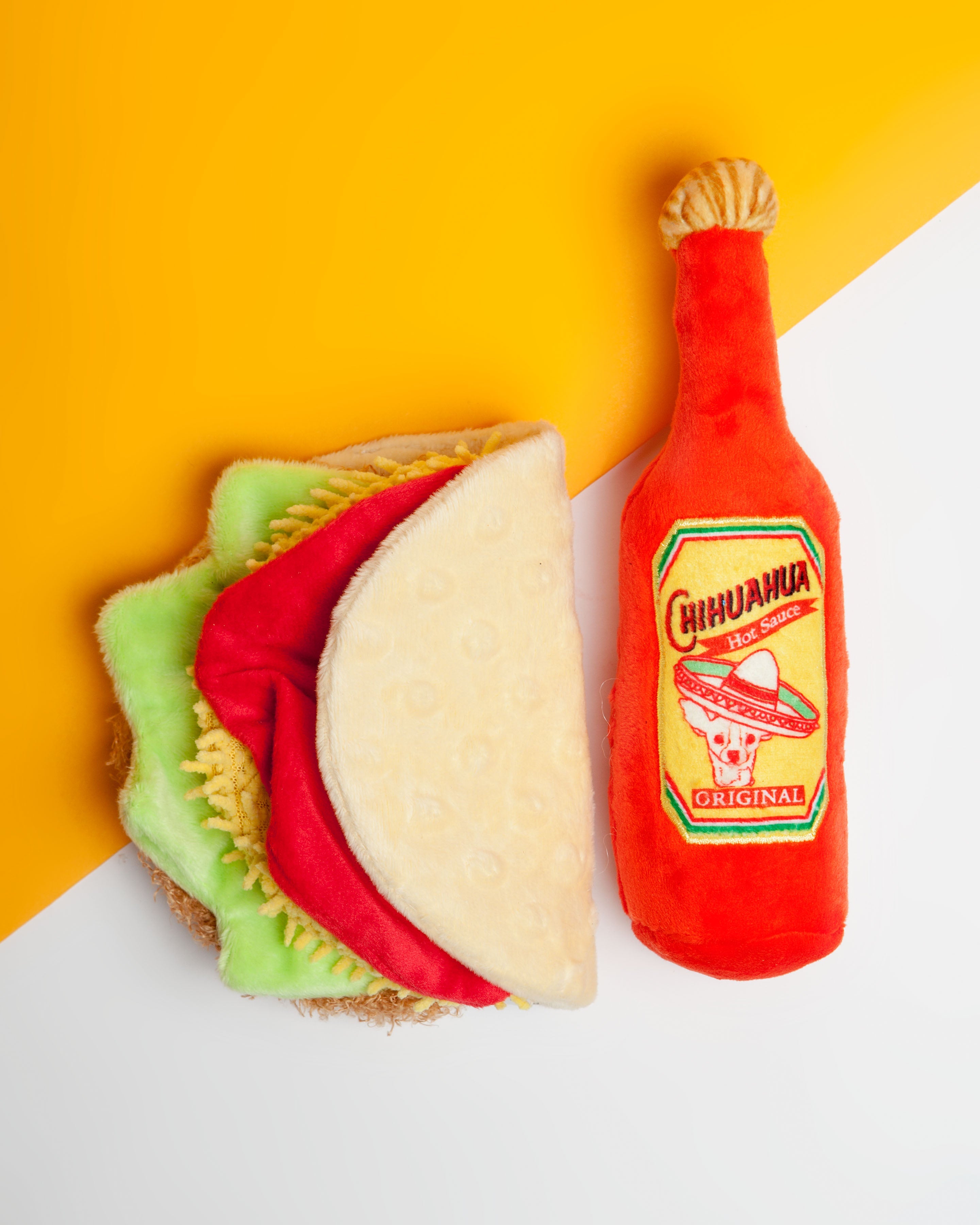 Taco Tuesday Crinkle & Squeaky Dog Toy