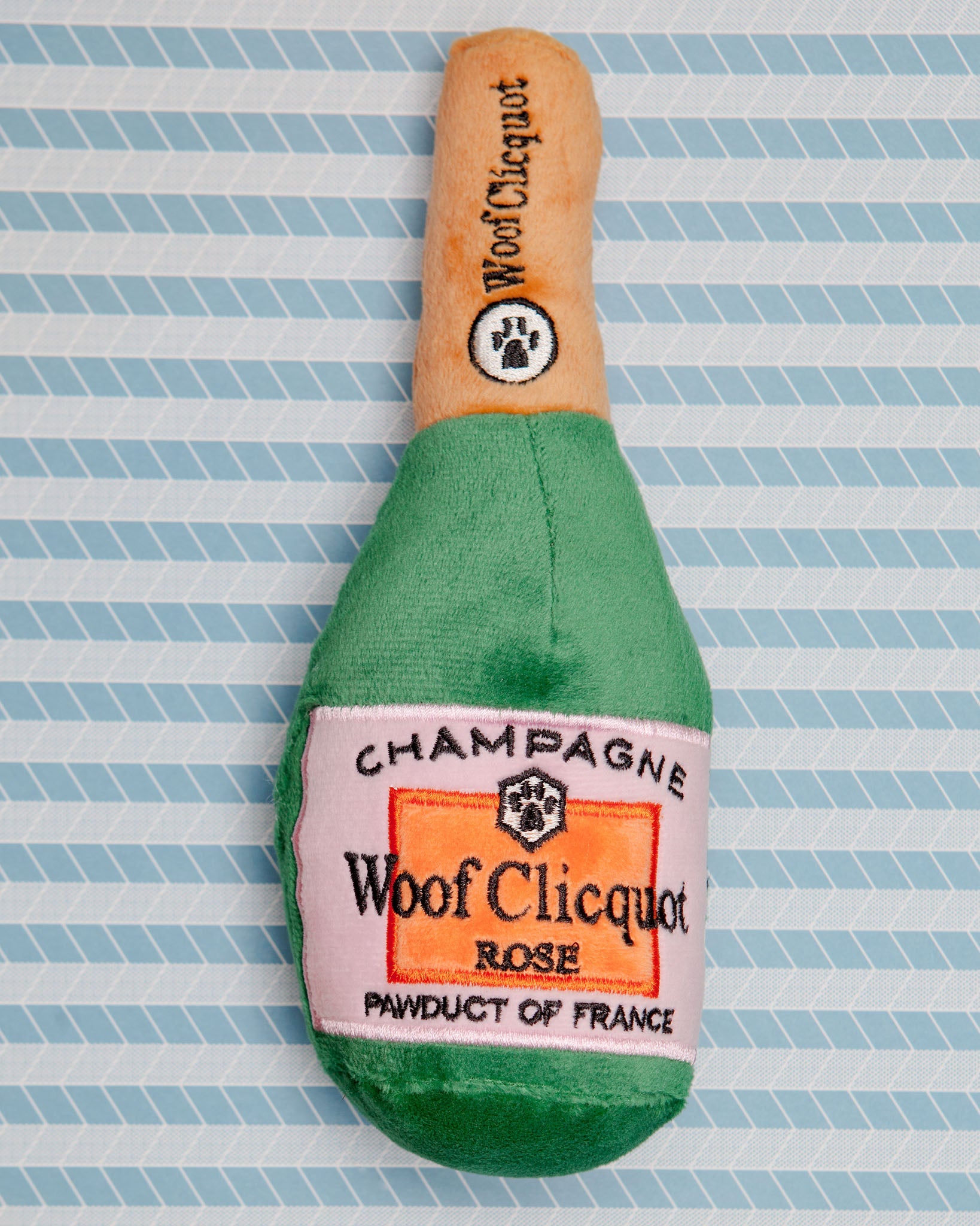 Woof Clicquot Rosé Plush Dog Toy