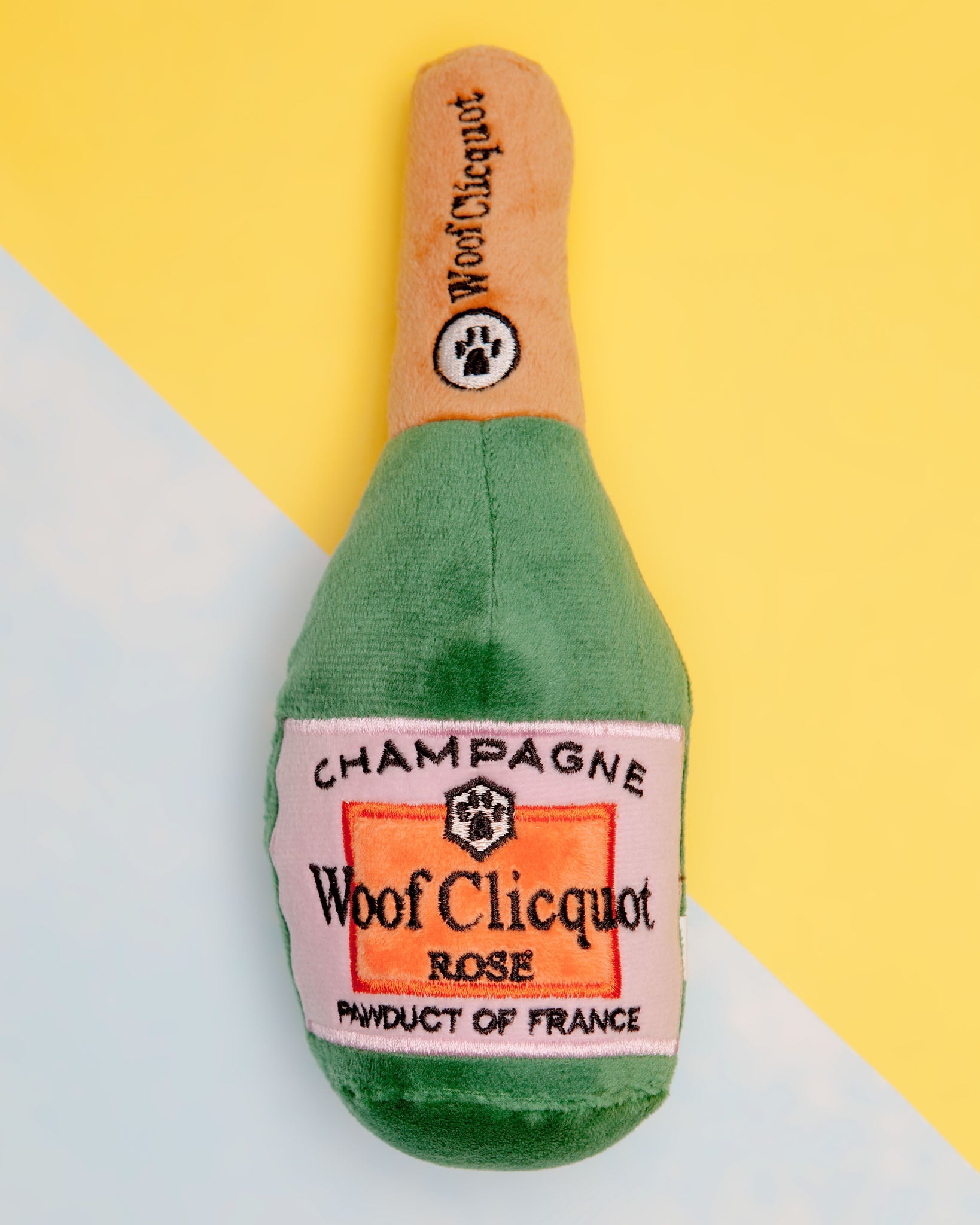 Woof Clicquot Rosé Plush Dog Toy