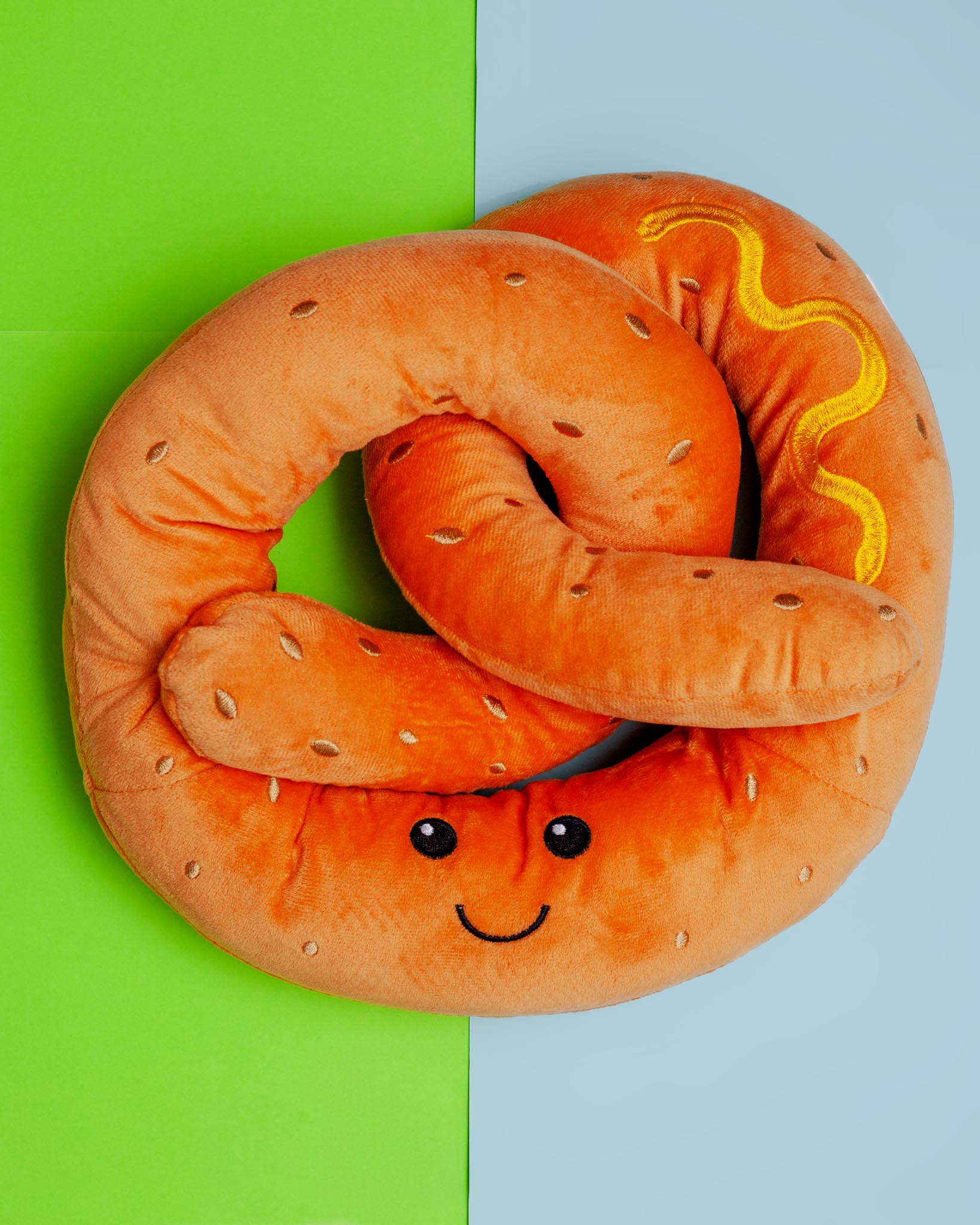 Muttstard Dipped Pretzel Squeaky Dog Toy (12")