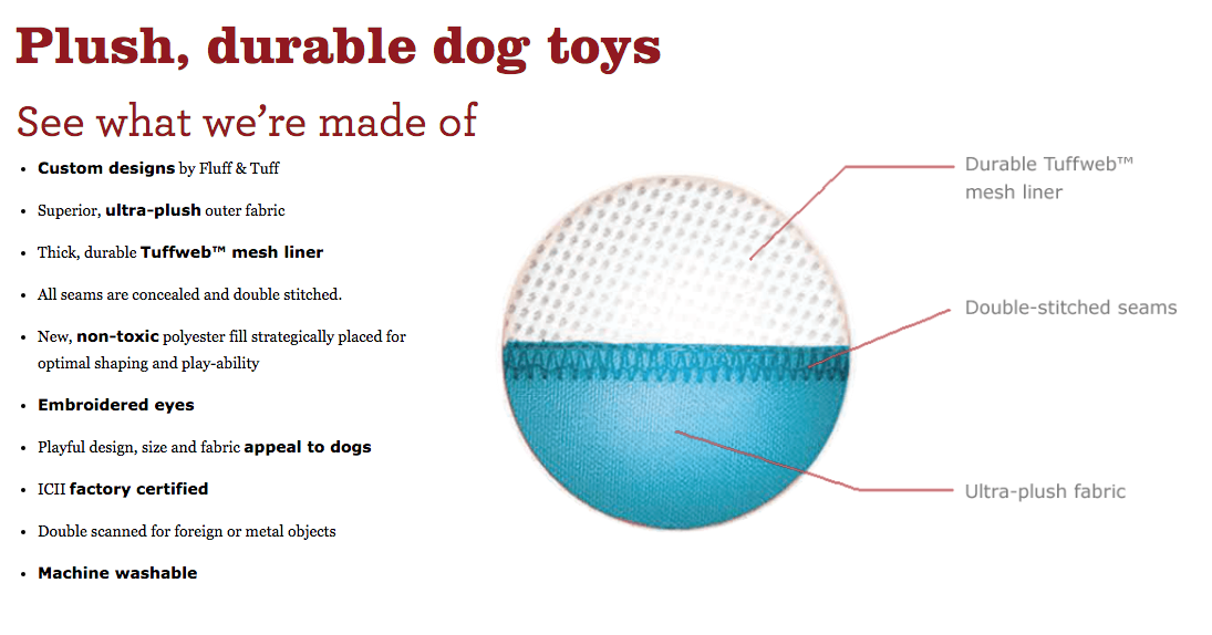 Manny the Lobster Plush Dog Toy