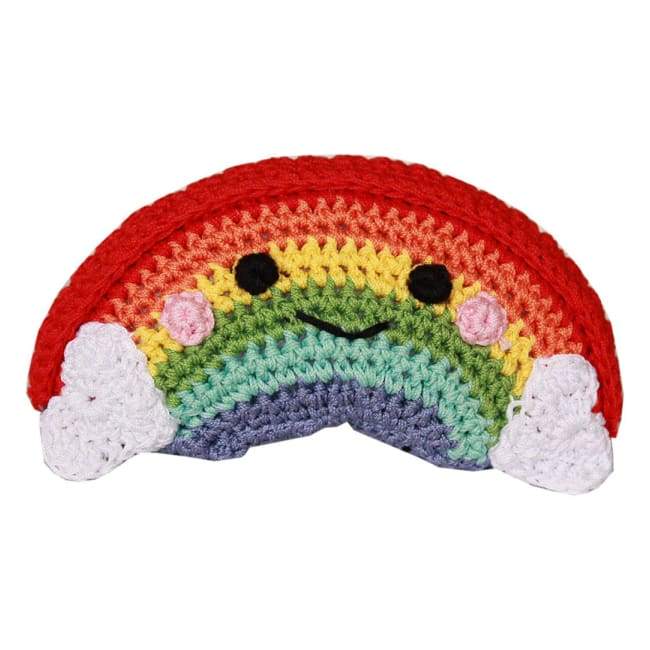 Happy Rainbow Organic Knit Dog Toy