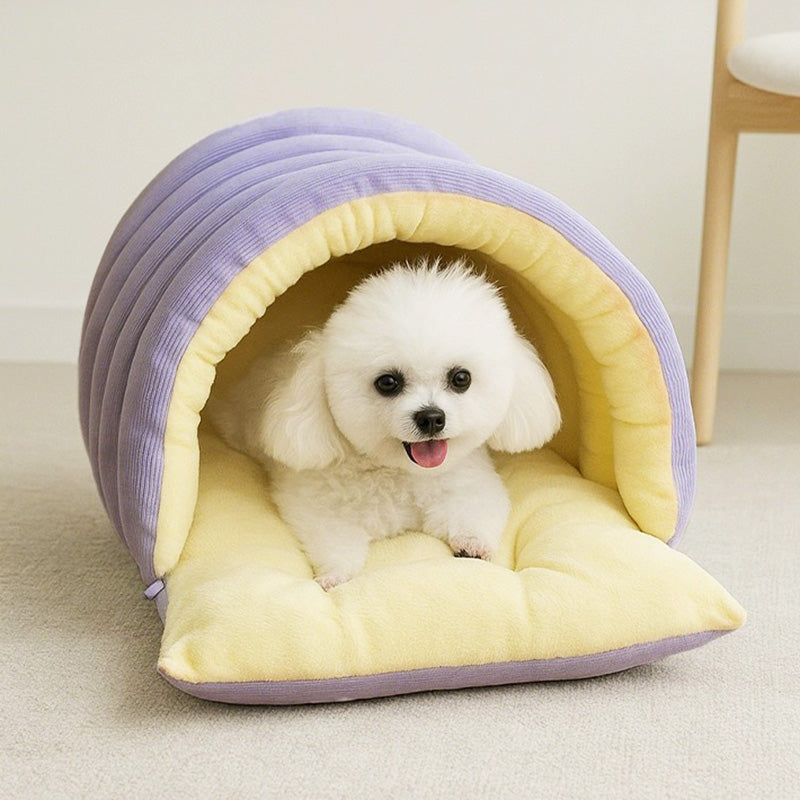 🐈Removable and Washable Winter Closed-off Cat Bed 🐾