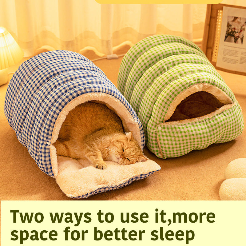 🐈2025 New Removable and Washable Winter Closed-Off Cat Bed 🐾