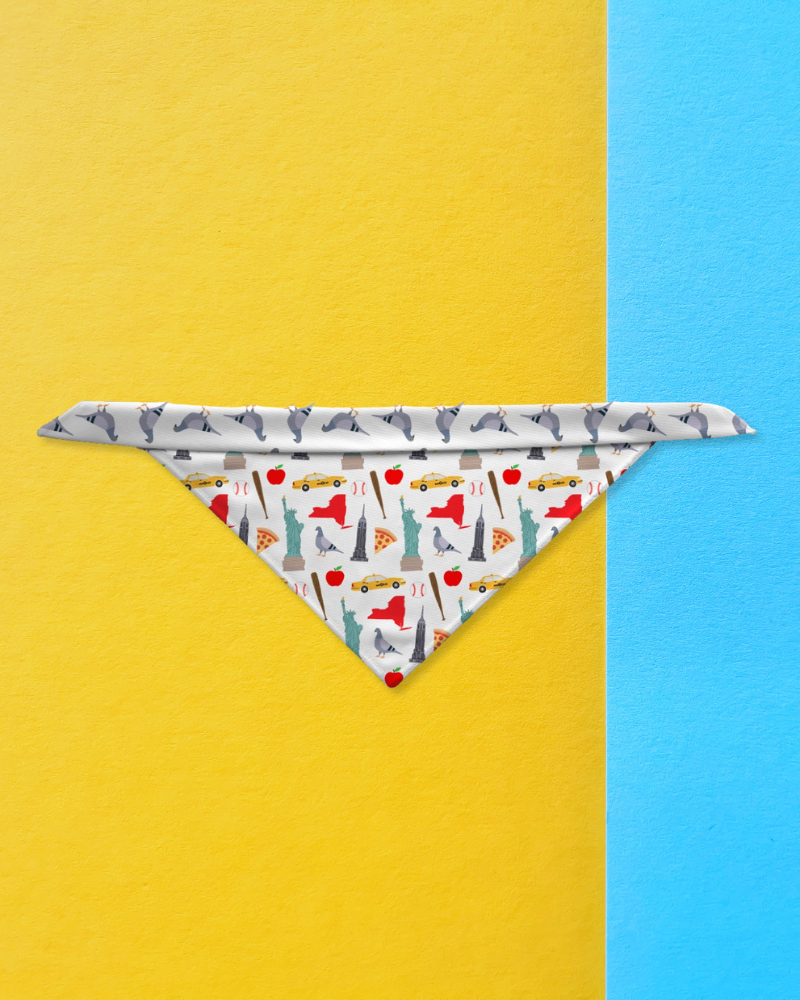 Reversible New York City Dog Bandana (Made in the USA)