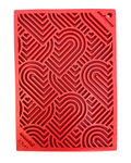 Hearts Dog Lick Mat in Red (Made in the USA)