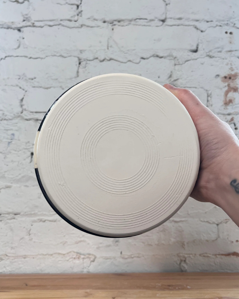 Handmade Ceramic Dog Bowl in Fruit Salad (Made in the USA)