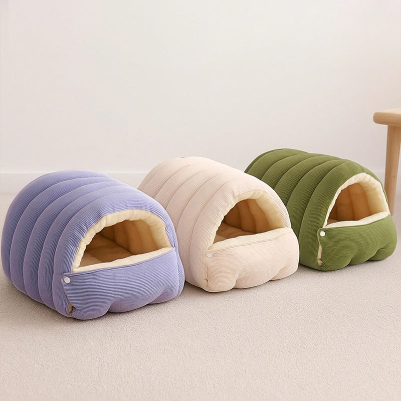 🐈Removable and Washable Winter Closed-off Cat Bed 🐾