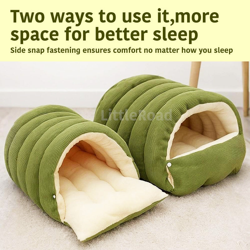 🐈Removable and Washable Winter Closed-off Cat Bed 🐾