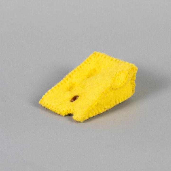 Hand Knit Swiss Cheese Cat Toy