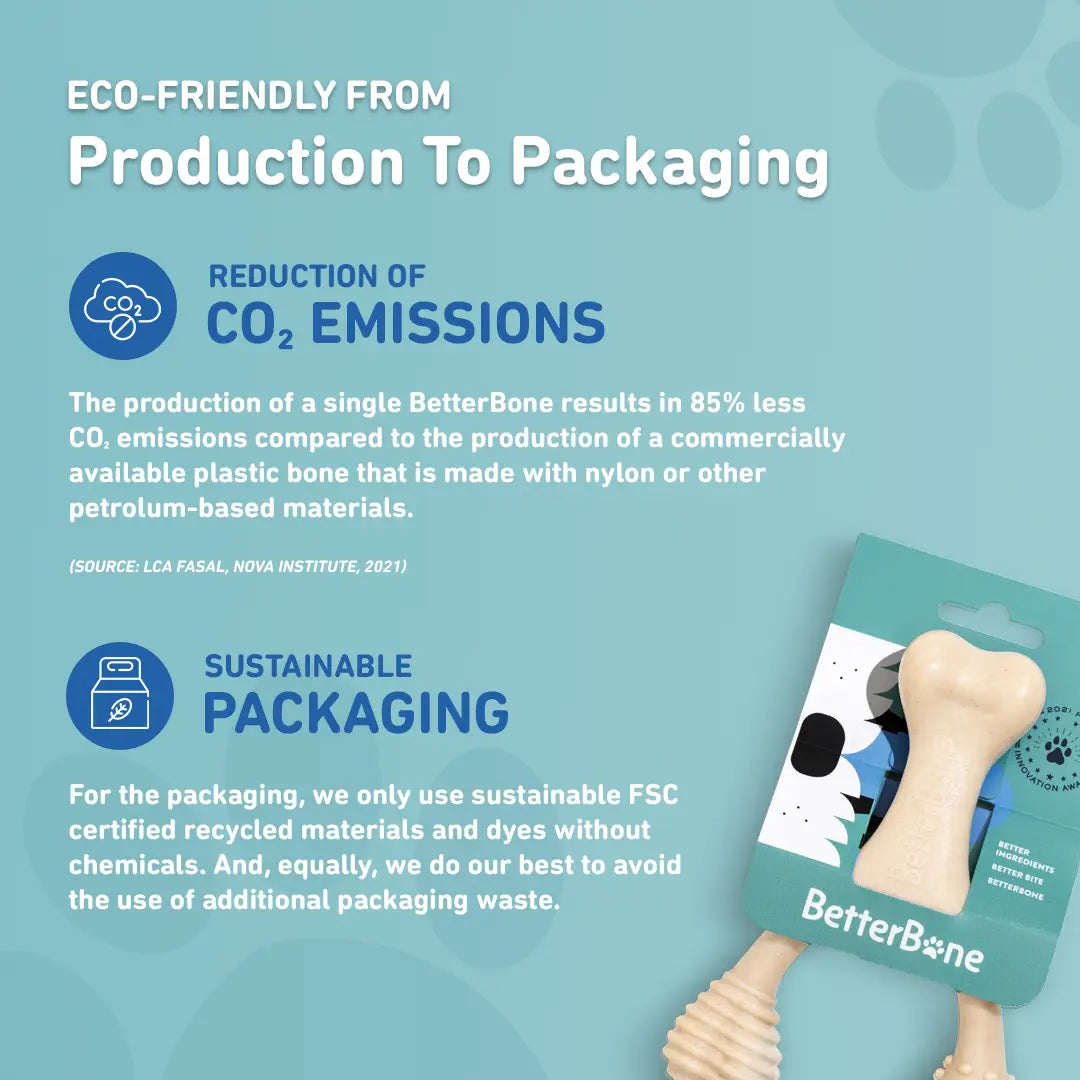 TOUGH All Natural Eco-Friendly Dog Chew Toy (Beef Flavor - Hard)