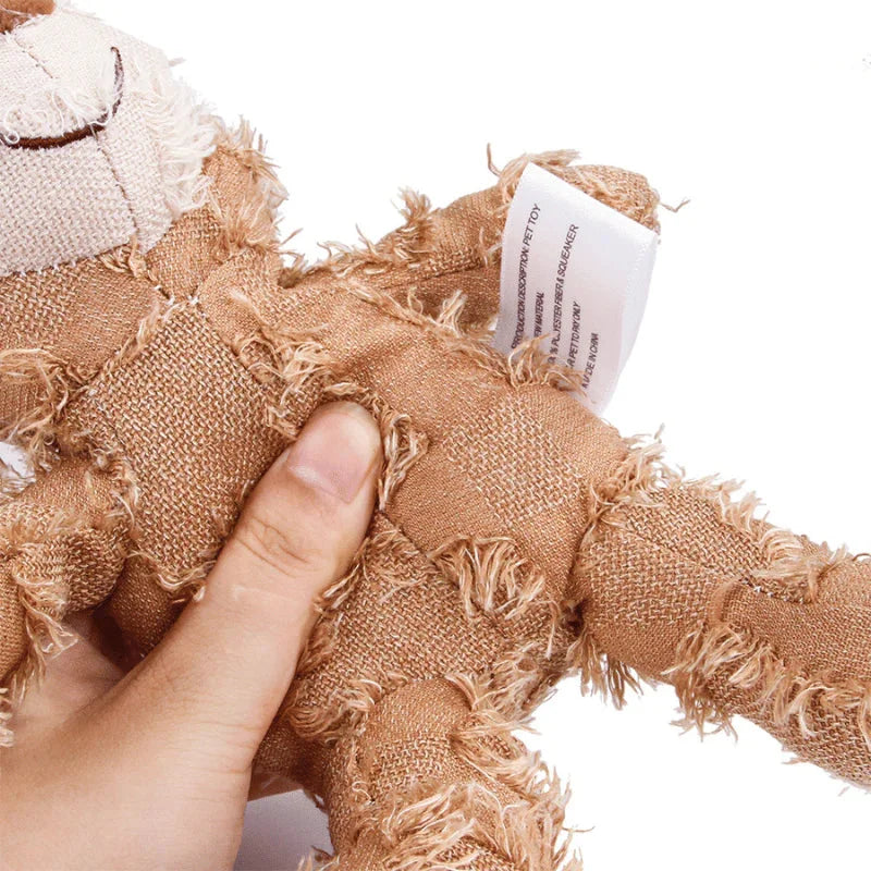 Indestructible & Interactive Bear Dog Toy For Aggressive Chewers