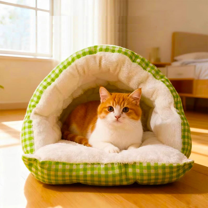 🐈2025 New Removable and Washable Winter Closed-Off Cat Bed 🐾