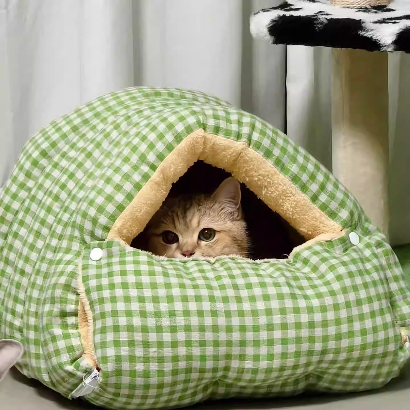 🐈2025 New Removable and Washable Winter Closed-Off Cat Bed 🐾