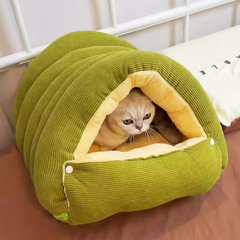 🐈Removable and Washable Winter Closed-off Cat Bed 🐾